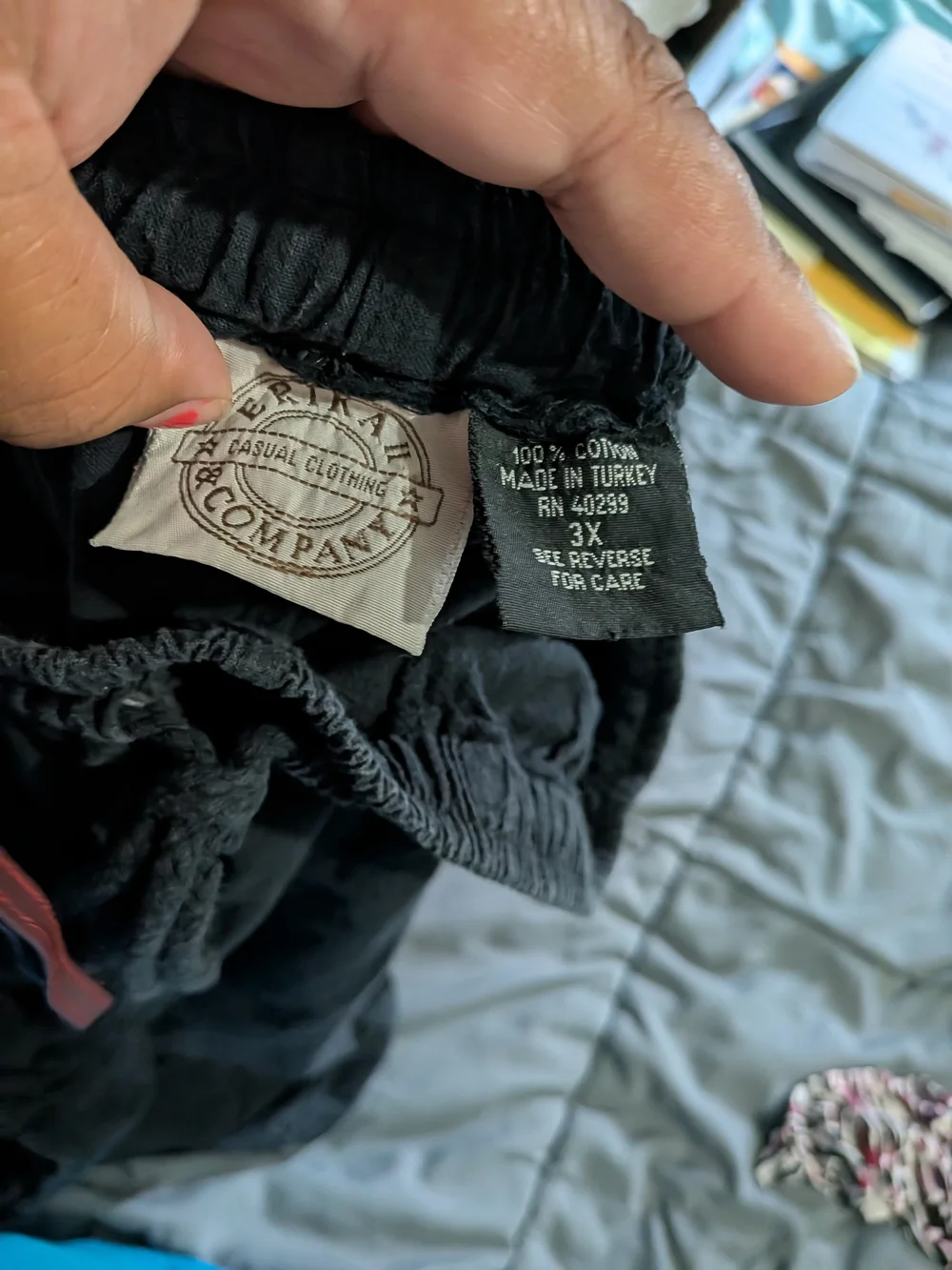 Black Kids Drawstring Bottoms